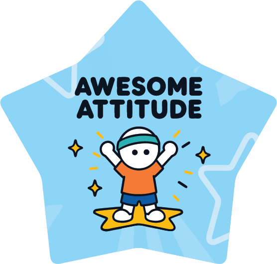 격려 태그 AWESOME ATTITUDE